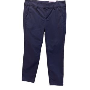 Loft girlfriend chino pants. Dark navy. NWT. Size 4P